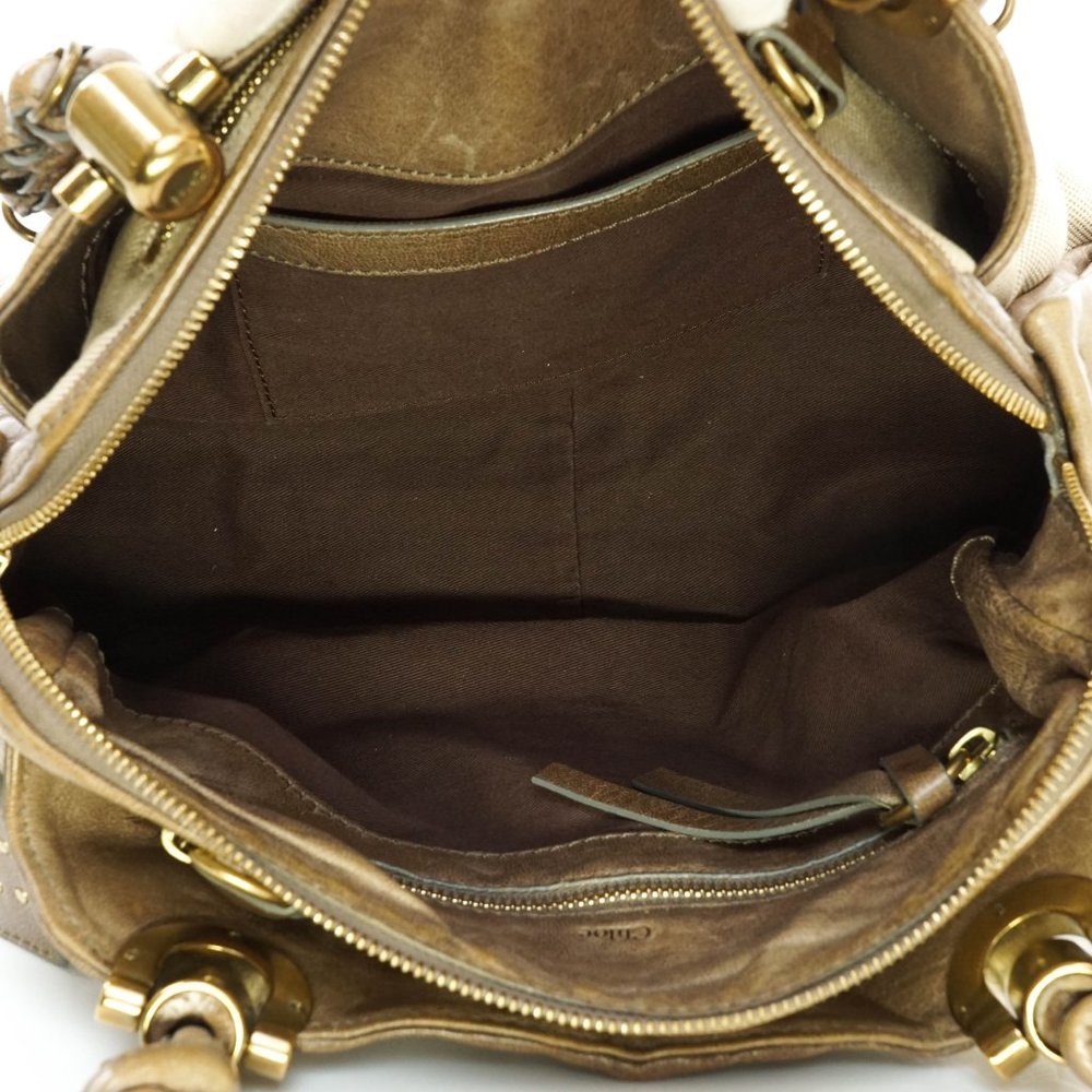 Auth Chloe Heloise Hand Bag Canvas X #14697C77 - Picture 7 of 13